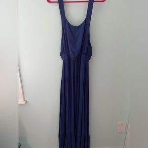 Free People jumpsuit blue gauzy stretchy
